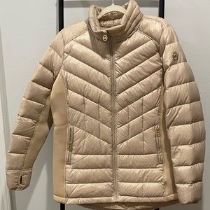 Michael Kors, XL, gold puffer coat. Warm, comfy! Worn twice.